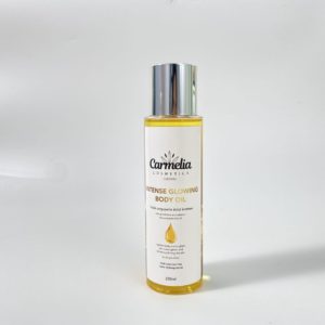 intense glow body oil Carmelia Cosmetics