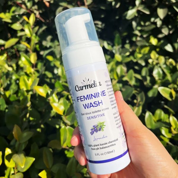 wash sensitive feminine wash sensitive lavender Carmelia cosmetics